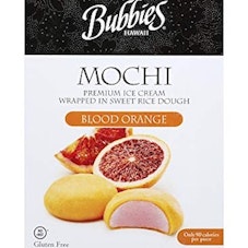 Bubbies Blood Orange Mochi Ice Cream